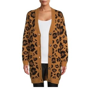 No Boundaries Junior Jacquard Cartigan- Junior & Plus Sizes